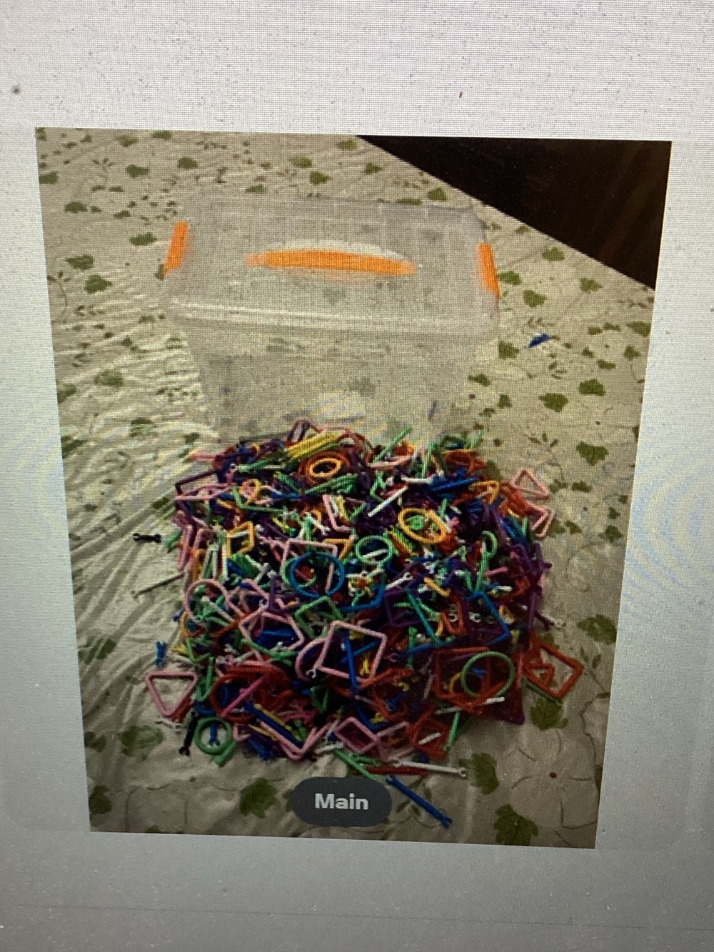 Assorted Colorful Plastic Building Connectors with Storage Box